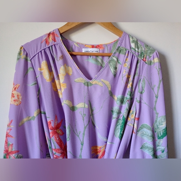 Gibson Latimer Floral Dress Size Medium - Picture 2 of 12